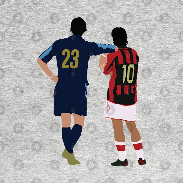 Iconic Milan Derby Rui Costa & Marco Materazzi by Jackshun